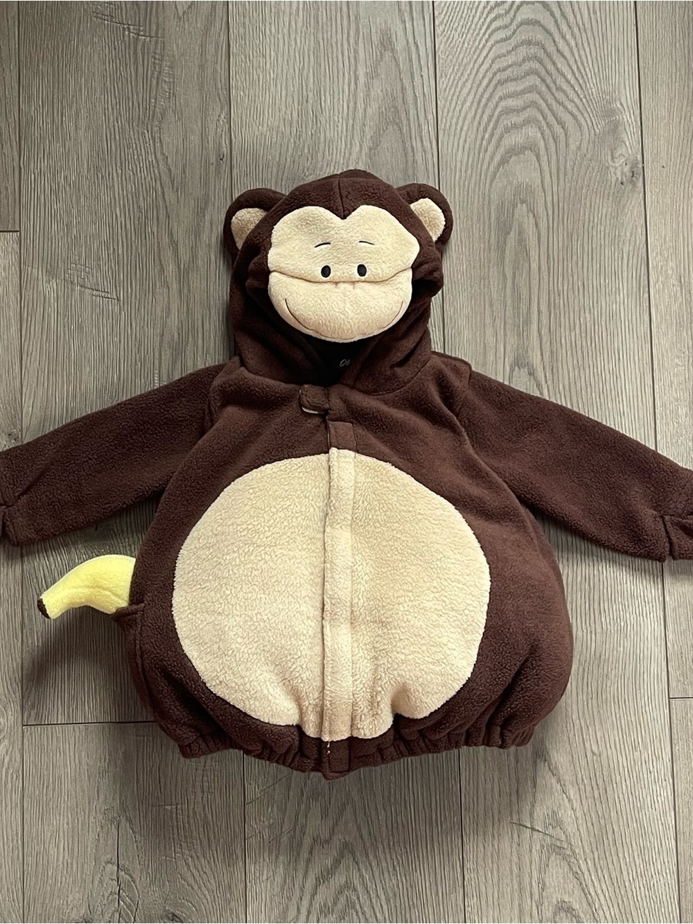 Old Navy Monkey Banana Curious George 12-24m Baby Halloween Costume Jacket
